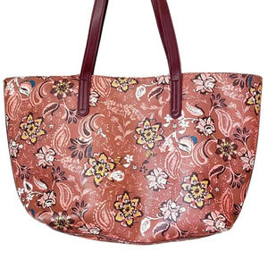 Florals print tote bag